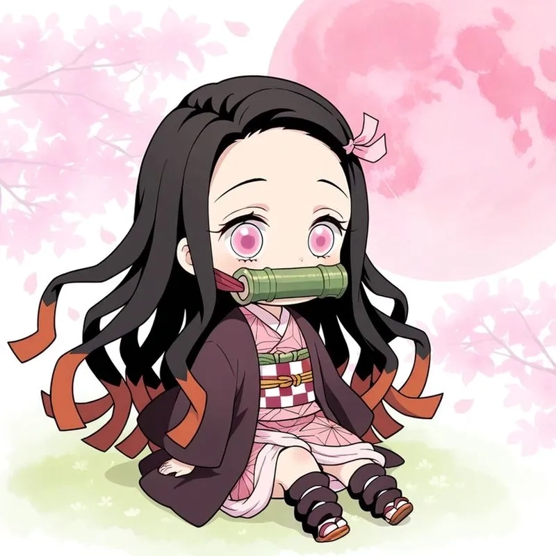 Không thể bỏ qua ảnh Nezuko dễ thương chibi
