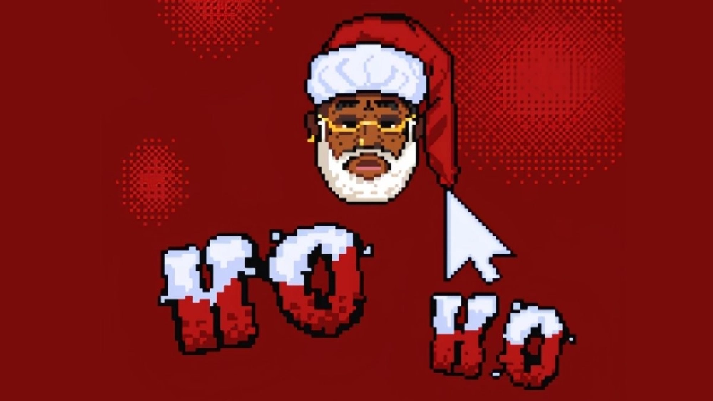 Avatar meme Noel chất chơi lấp lánh tuyết trắng