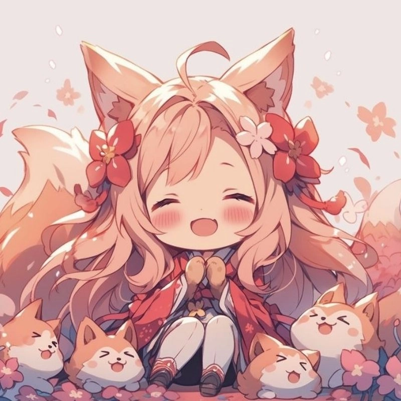 Hình ảnh anime nữ cute chibi khiến tim rung động