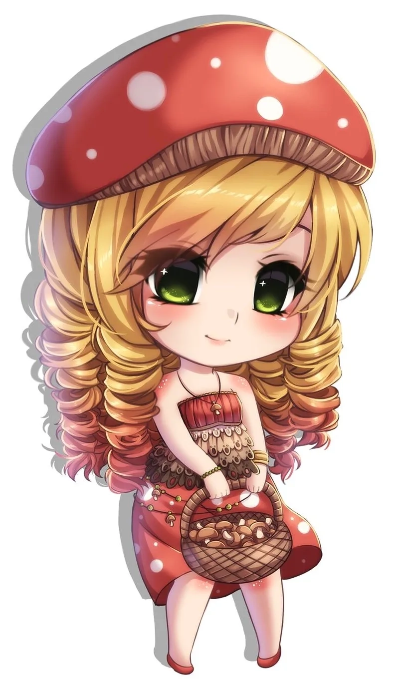 Anime nữ đáng yêu chibi như nàng công chúa nhỏ