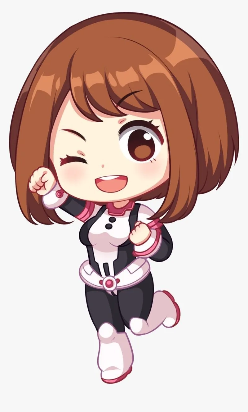 Ochako Uraraka chibi phiên bản mini dễ thương
