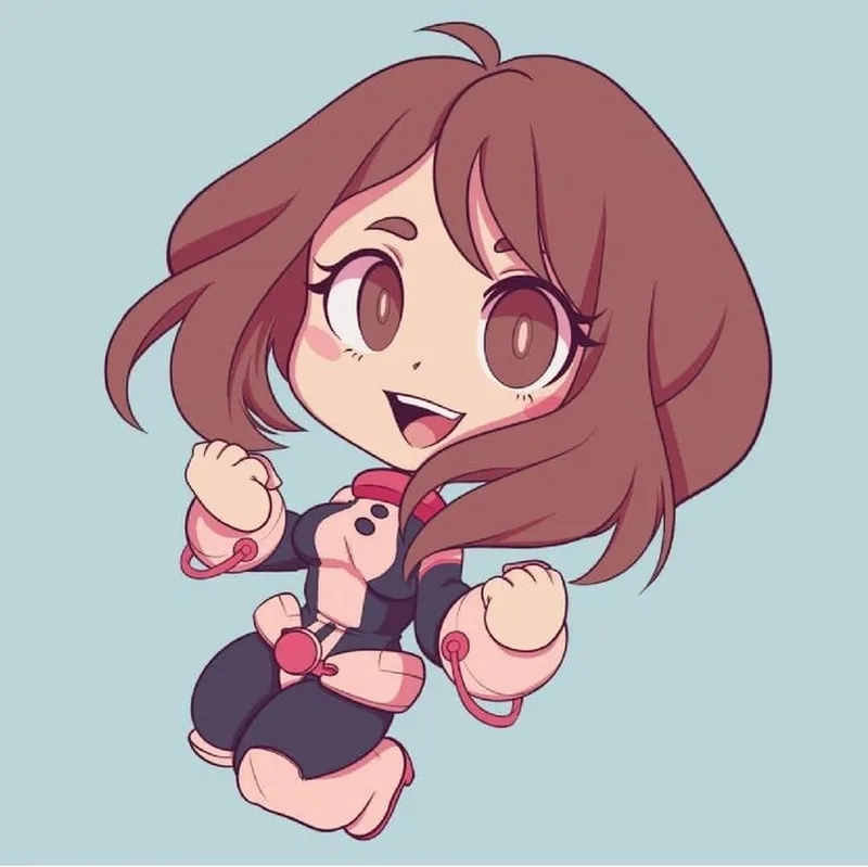 Uraraka Ochako chibi siêu dễ thương
