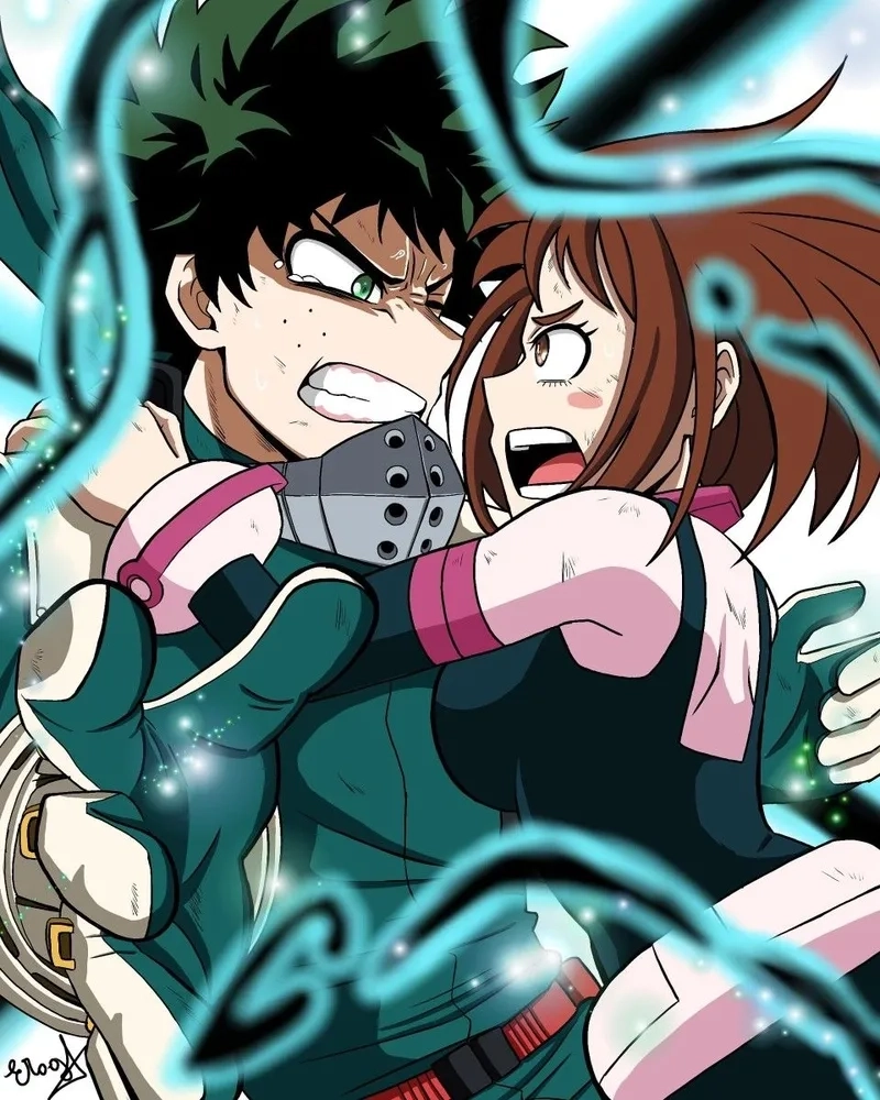 Izuku x Ochako tình cảm trong sáng