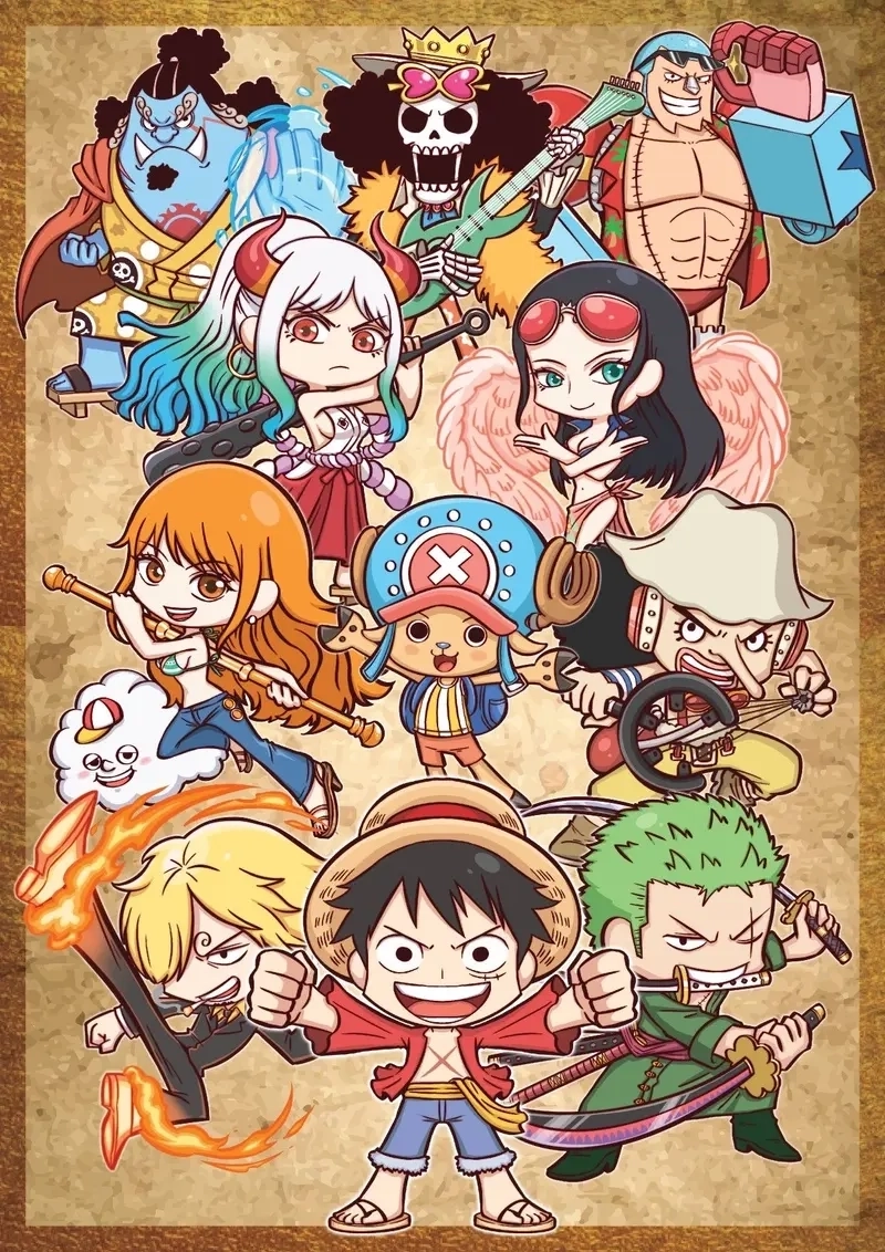 One Piece chibi mafia phong cách lạ siêu cuốn hút