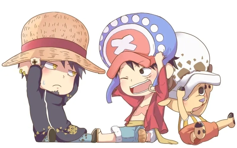 One Piece chibi stickers trang trí cực đỉnh cho mọi fan