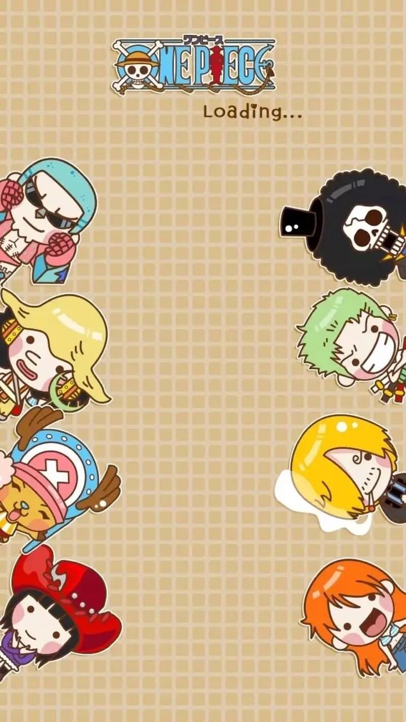 One Piece chibi wallpaper 4k cực nét từng chi tiết nhỏ