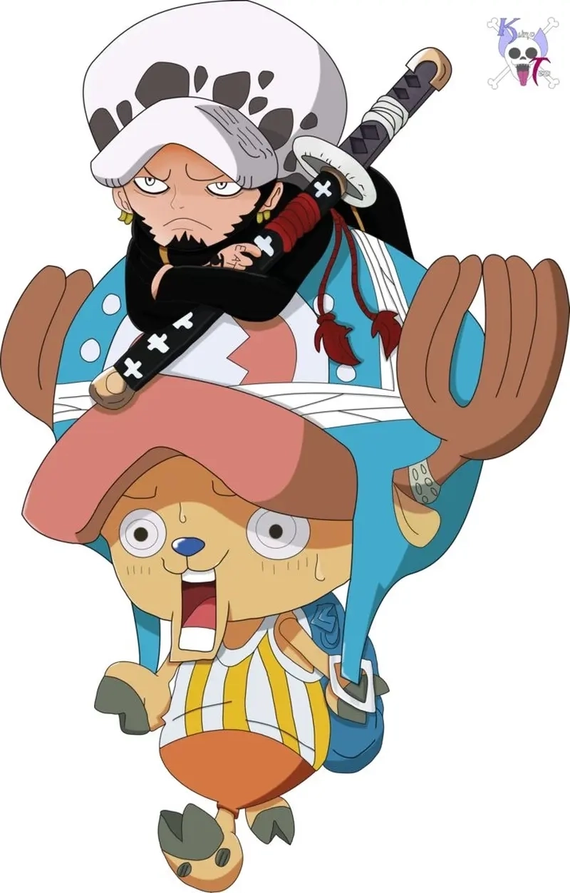One Piece chibi cute tinh nghịch đúng chất Luffy