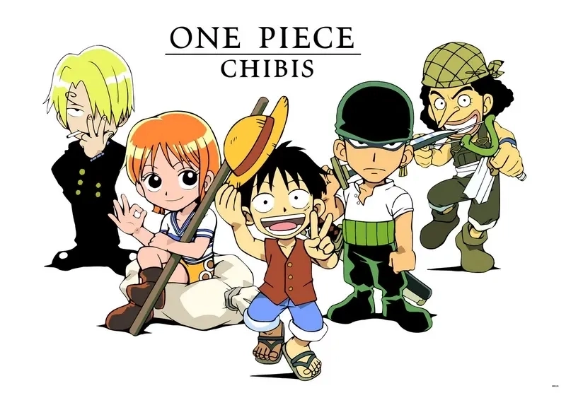 Hình nền điện thoại One Piece chibi lung linh nổi bật
