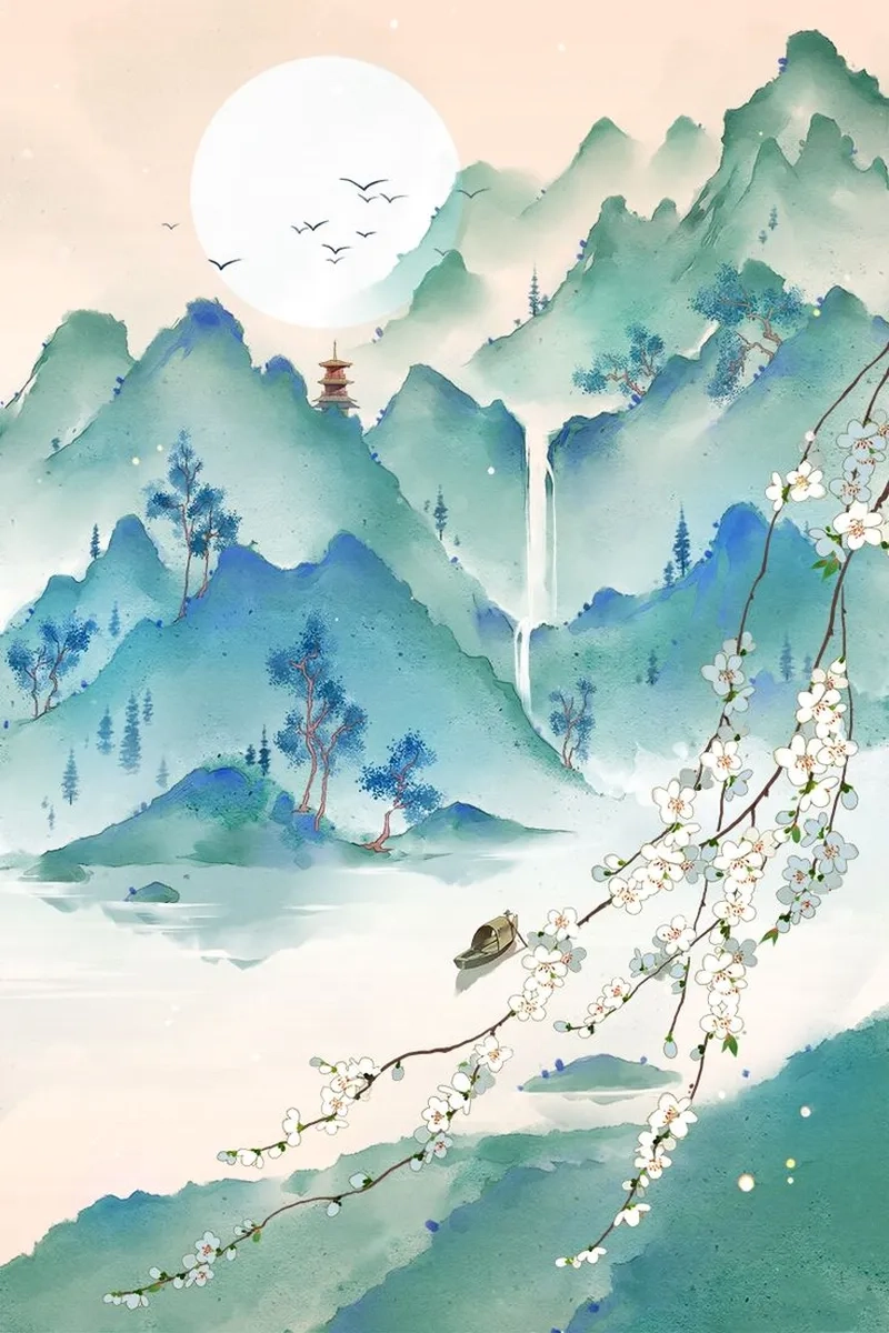 Lãng đãng cảm xúc cùng ảnh phong cảnh anime cổ trang