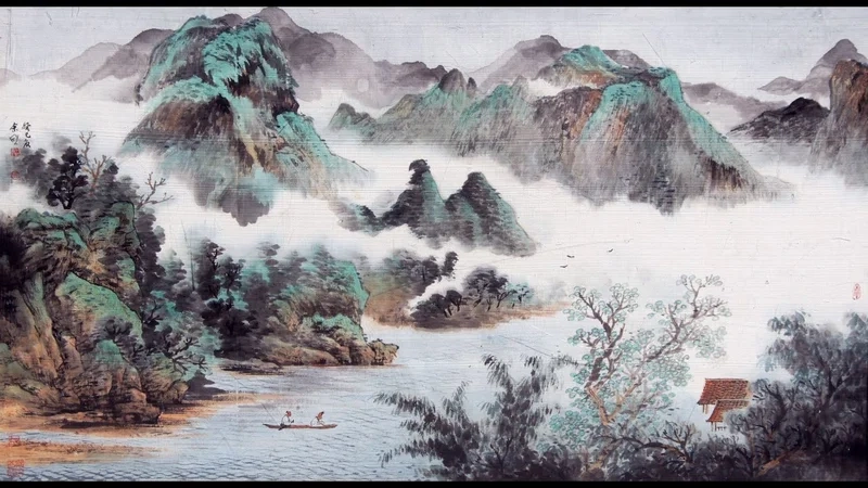 Gợi nhớ thời vàng son trong hình nền phong cảnh cổ trang
