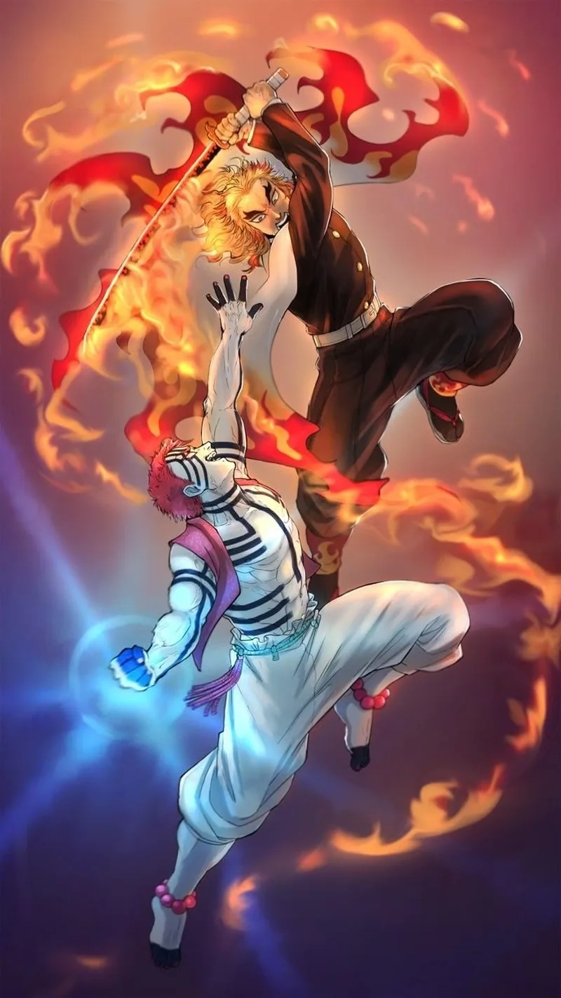 Trận tử chiến huyền thoại Rengoku vs Akaza