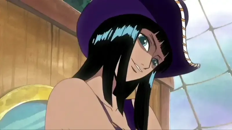 Nico Robin cute khi nở nụ cười hiếm hoi nhẹ nhàng