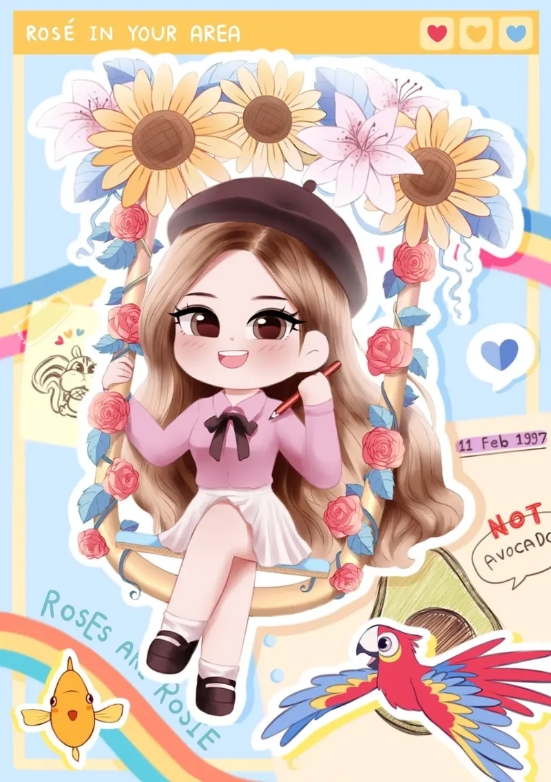 Apt Rose Bruno Mars chibi phiên bản kết hợp bất ngờ