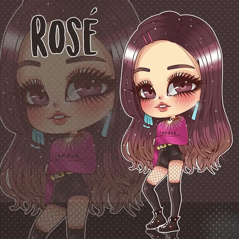 Blackpink Rose chibi tạo hình mini tỏa sáng bất ngờ