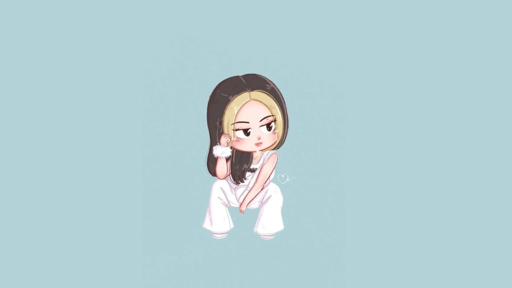 Phiên bản đáng yêu của thần tượng qua hình nền rosé chibi