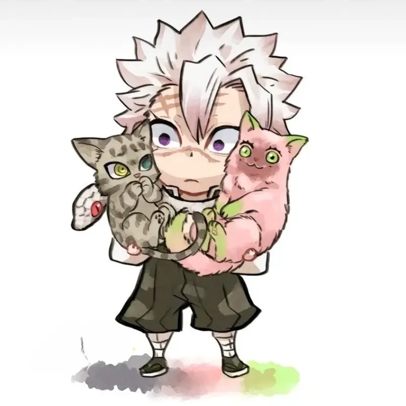 Hình Sanemi toát lên khí chất phong trụ mạnh mẽ