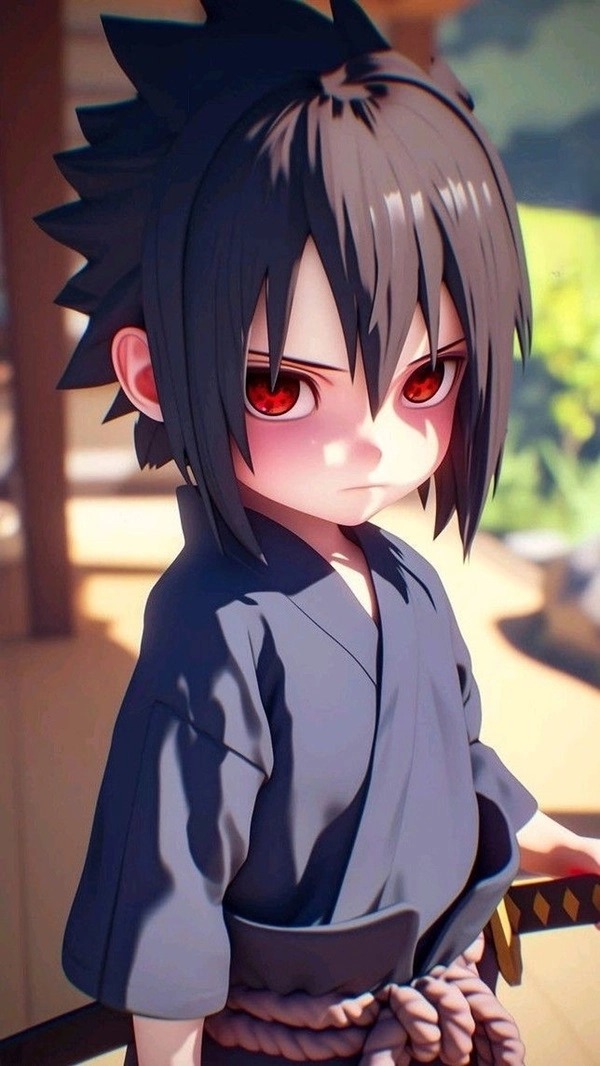 Lee vs Sasuke chibi trận đấu đáng yêu