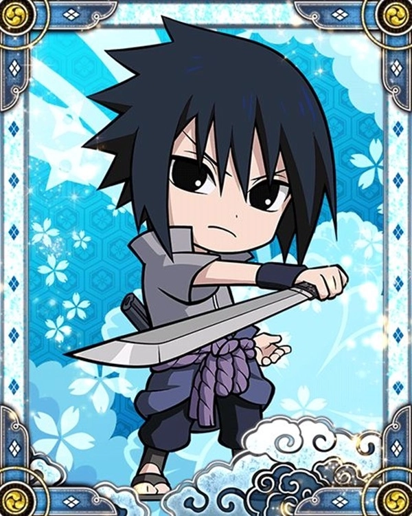 Sasuke chibi drawing đầy tính nghệ thuật