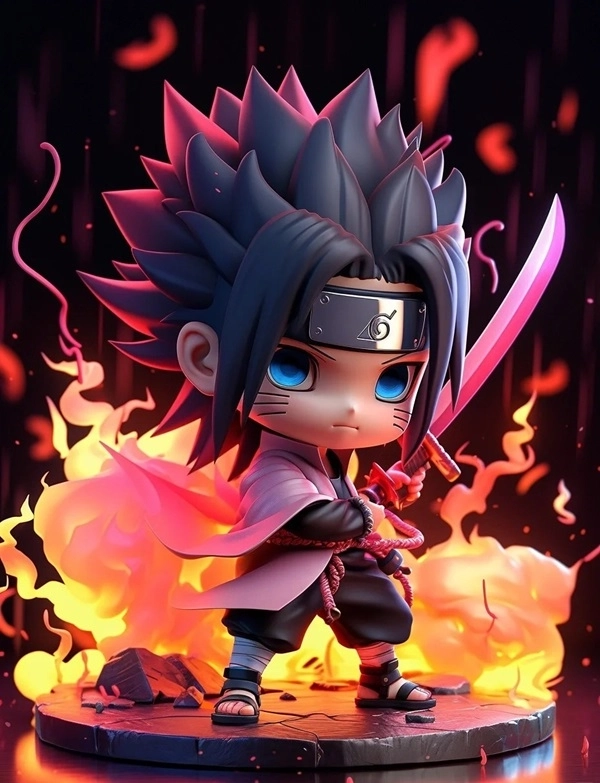 Hình ảnh Sasuke chibi hút trọn ánh nhìn