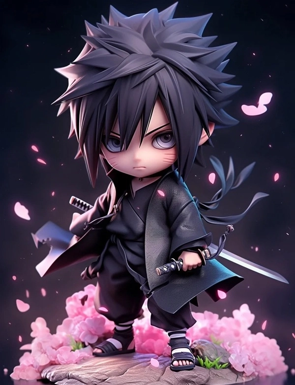 Avatar Sasuke chibi dùng cho Facebook