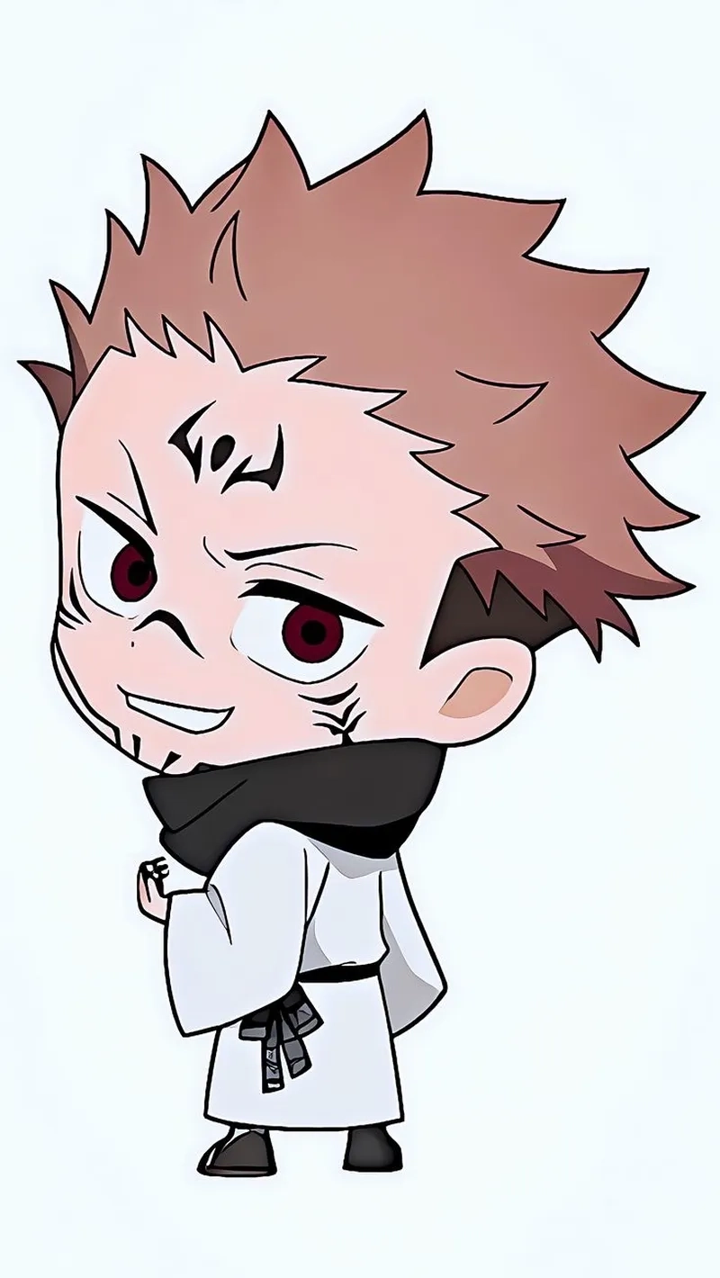 Ảnh nền Sukuna chibi png dễ thương khó cưỡng