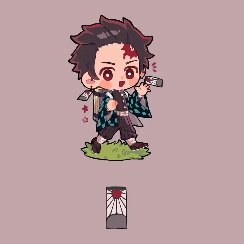 Hình chibi thanh gươm diệt quỷ đa dạng phong cách