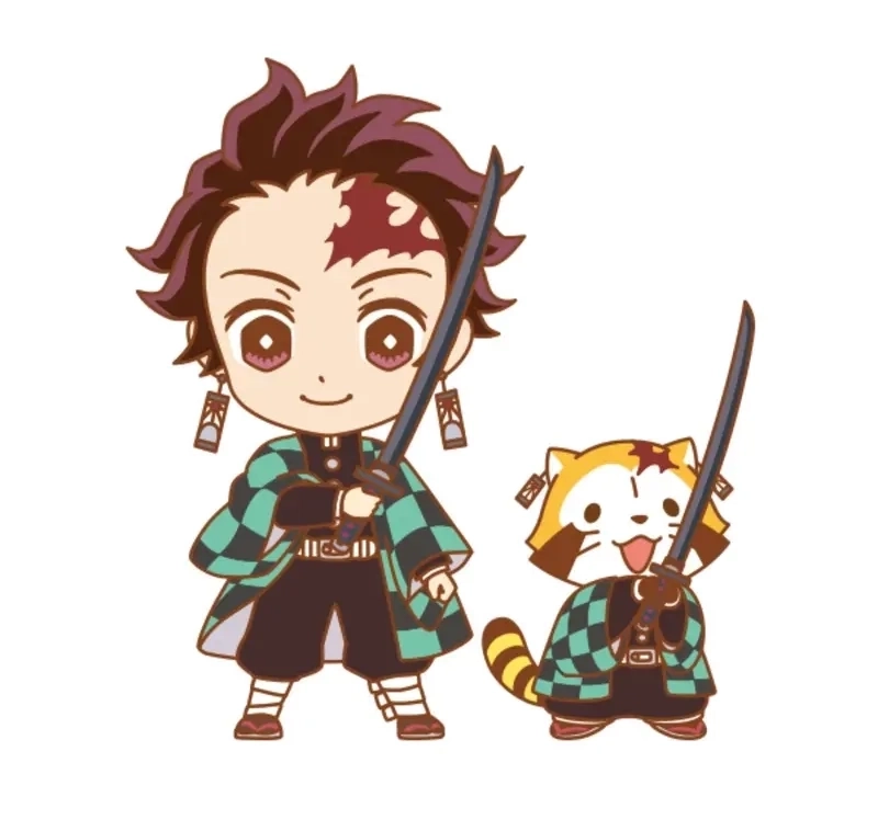 Hình ảnh chibi thanh gươm diệt quỷ cực kỳ sống động