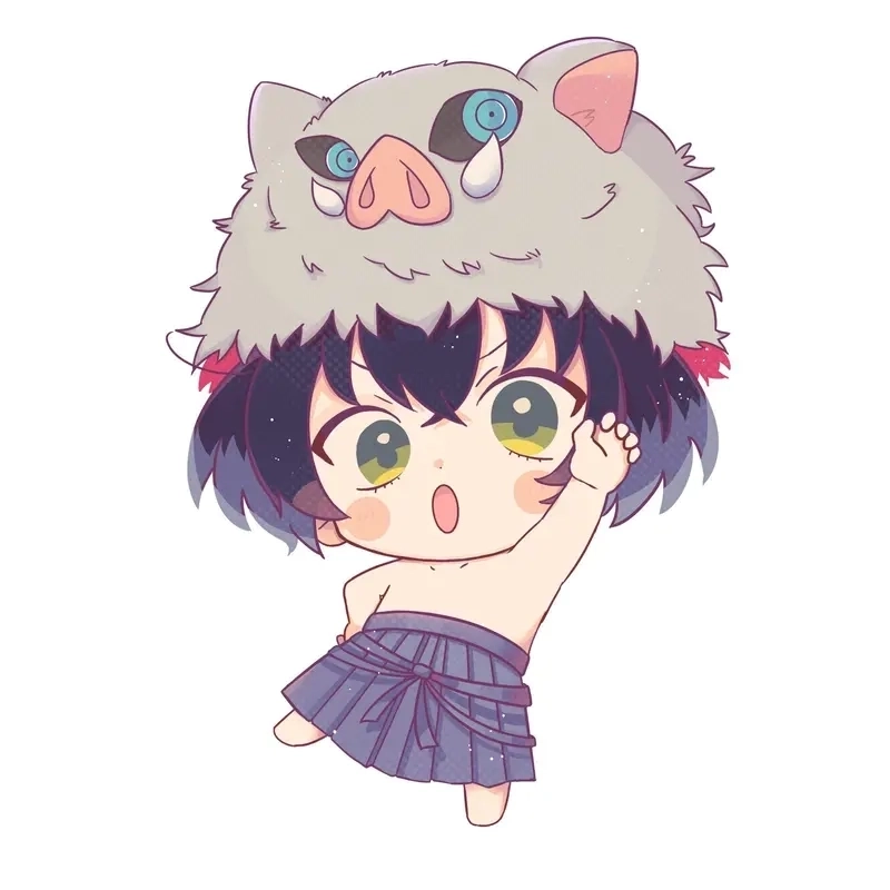 Tranh thanh gươm diệt quỷ chibi đẹp như minh họa truyện