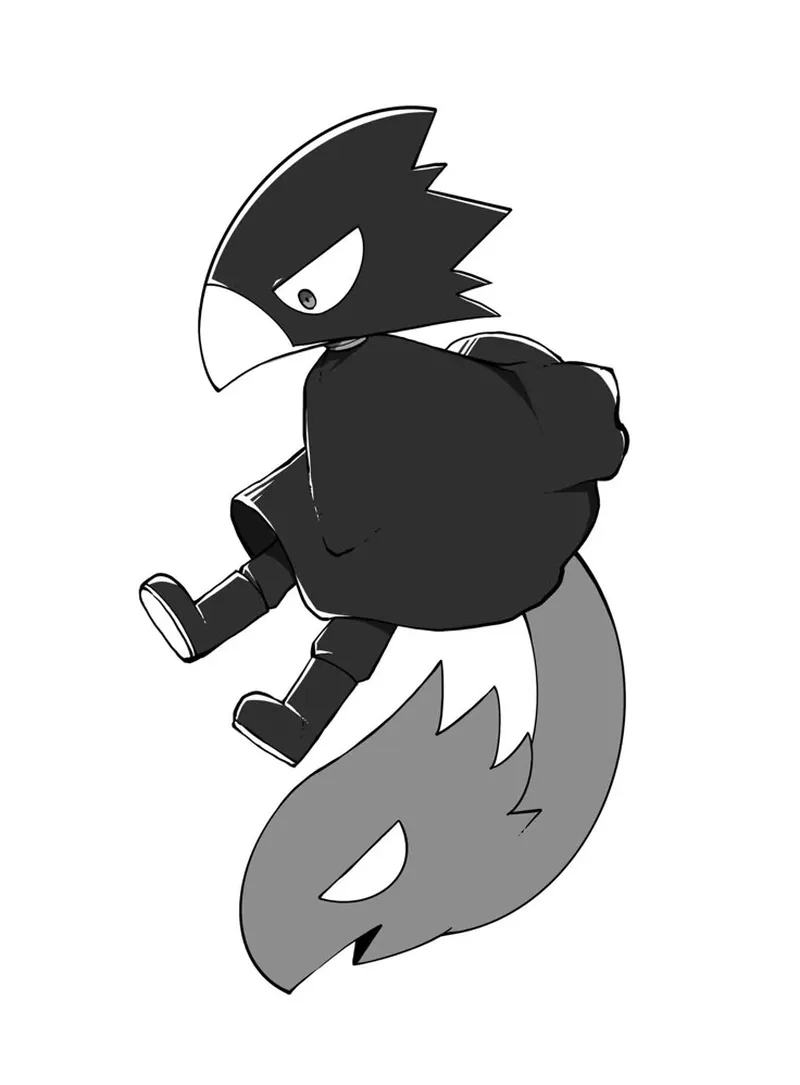 Fumikage Tokoyami chibi hình ảnh đáng yêu