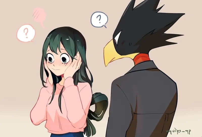 Fumikage Tokoyami x Tsuyu cặp đôi tiềm năng