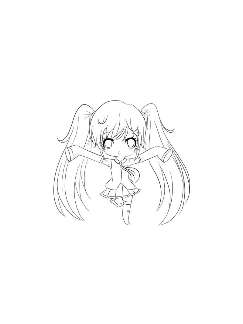 Lạnh lùng tranh tô màu anime girl ngầu đẹp