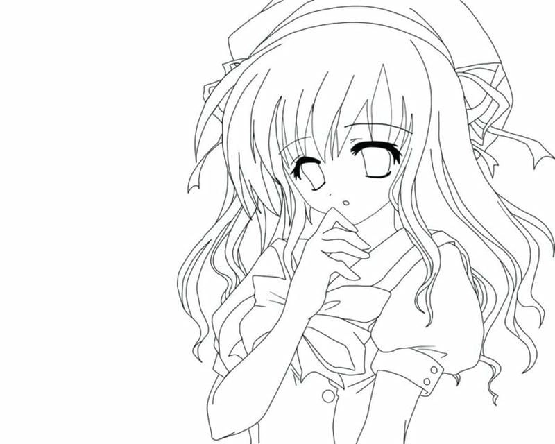 Tranh tô màu anime chibi cute dễ thương nhất