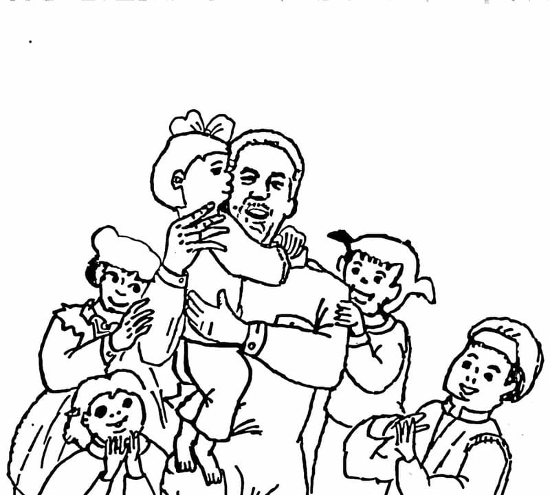 Tranh vẽ lăng bác Hồ chưa tô màu đẹp và ý nghĩa