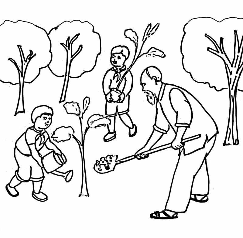 Bác Hồ tô màu biểu tượng của dân tộc Việt Nam