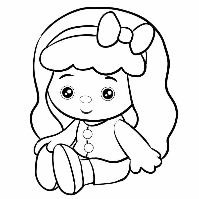 Tranh tô màu búp bê giấy Roblox cực cá tính