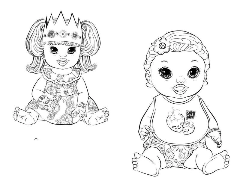 Nhà búp tranh tô màu búp bê giấy thay đồ sáng tạo