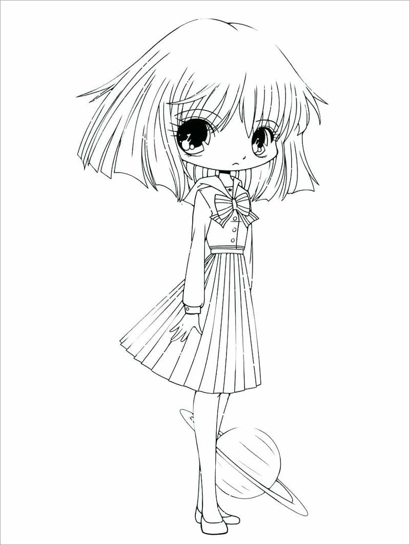Tô màu anime chibi giúp bé tăng khả năng tập trung