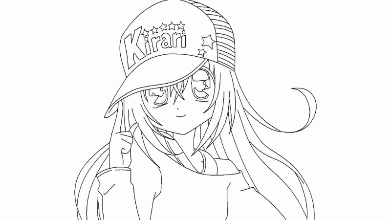 Anime tranh tô màu cho bé gái 10 tuổi đáng yêu