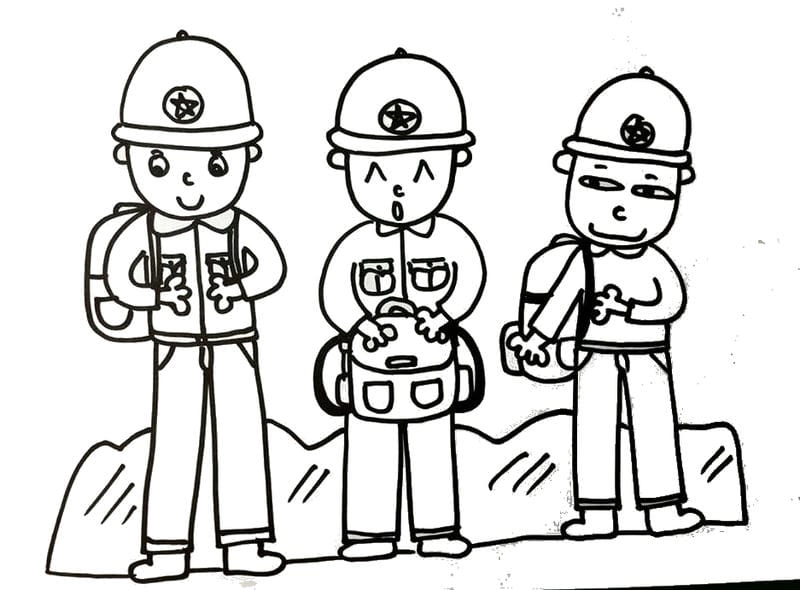 Tranh tô màu chú bộ đội bảo vệ biển đảo quê hương