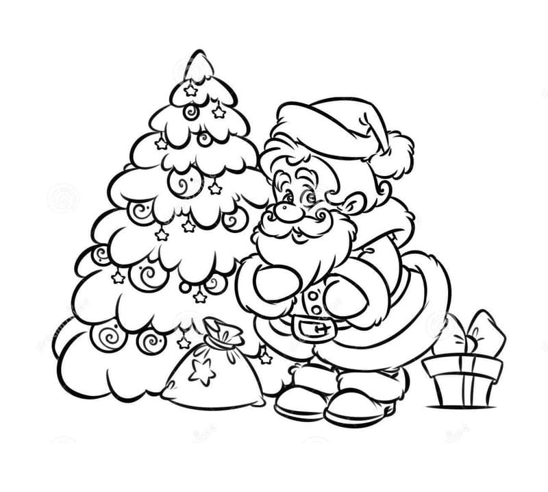 Tranh tô màu chủ đề Noel cho bé mùa lễ hội