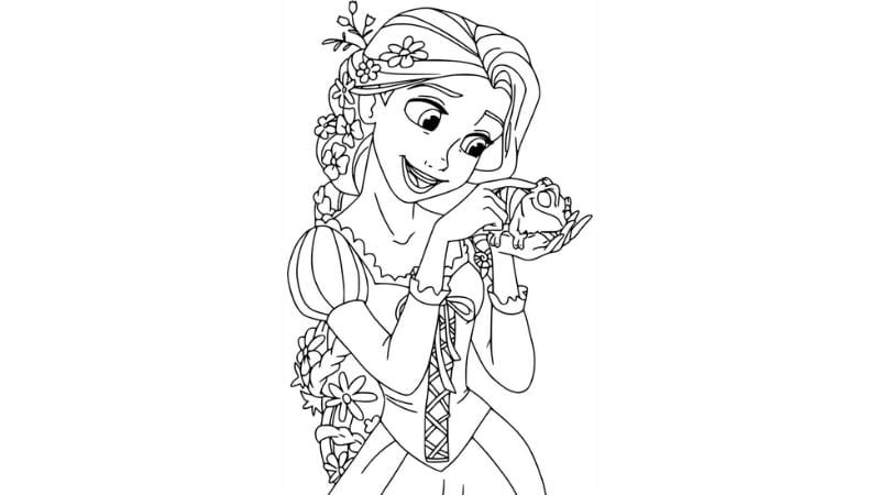 Tranh tô màu Elsa Anna cho bé yêu thỏa sức sáng tạo