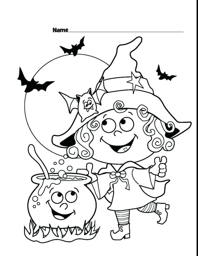 Quả bí ngô Halloween tô màu đẹp mắt hấp dẫn bé
