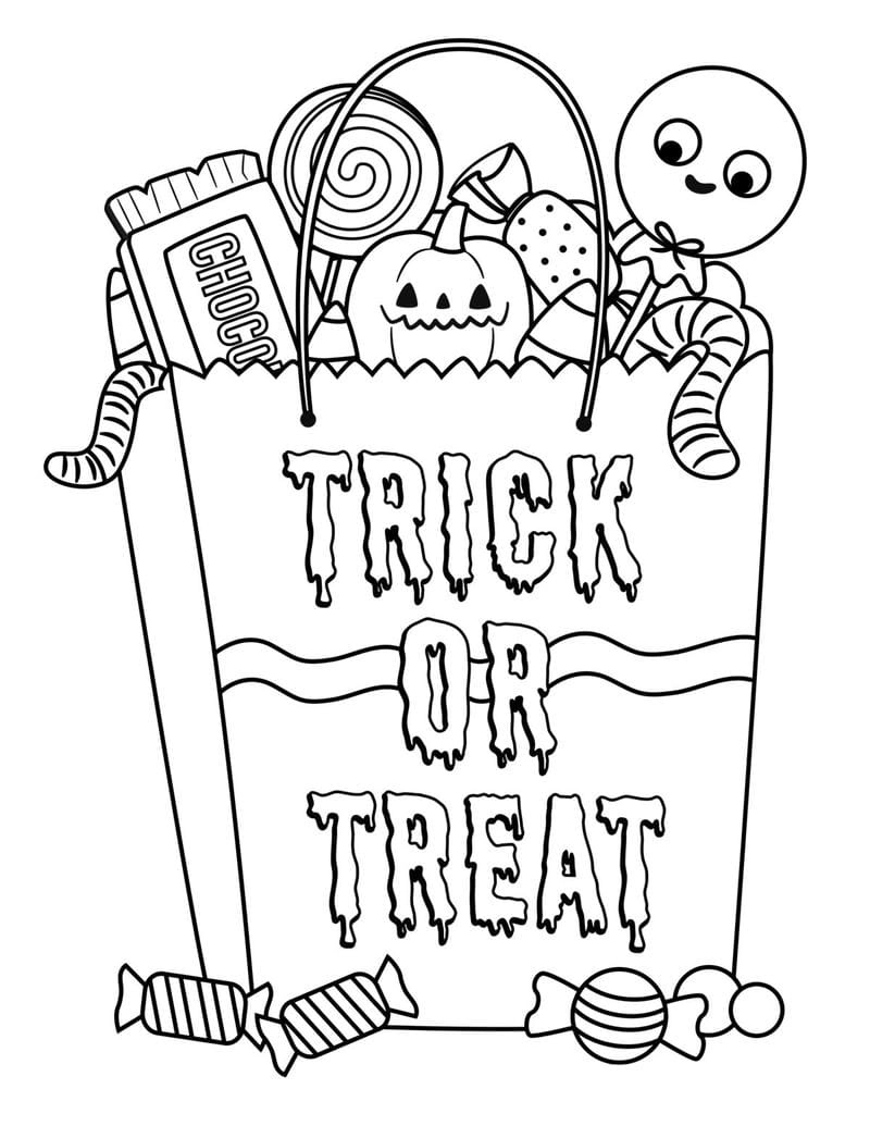 Tranh tô màu Halloween cho bé thỏa sức sáng tạo