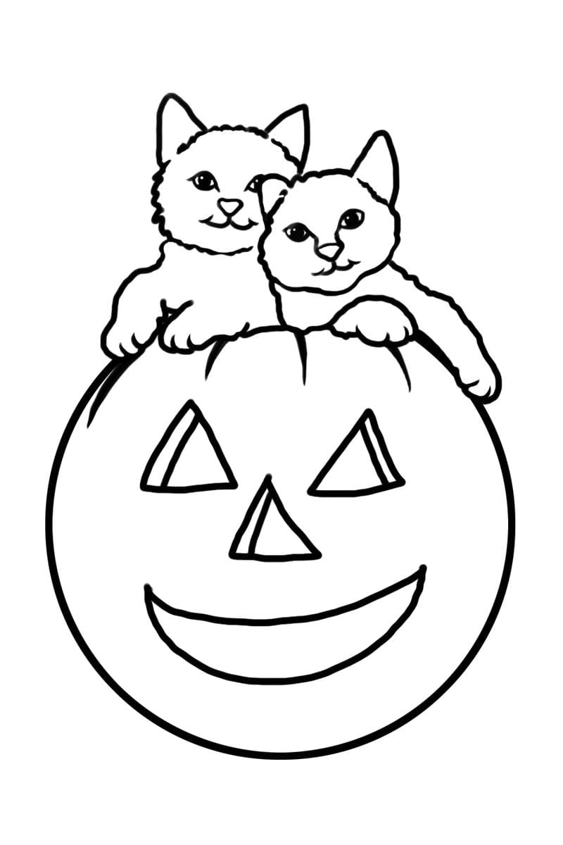 Tô màu mặt nạ Halloween ngộ nghĩnh cho các bé
