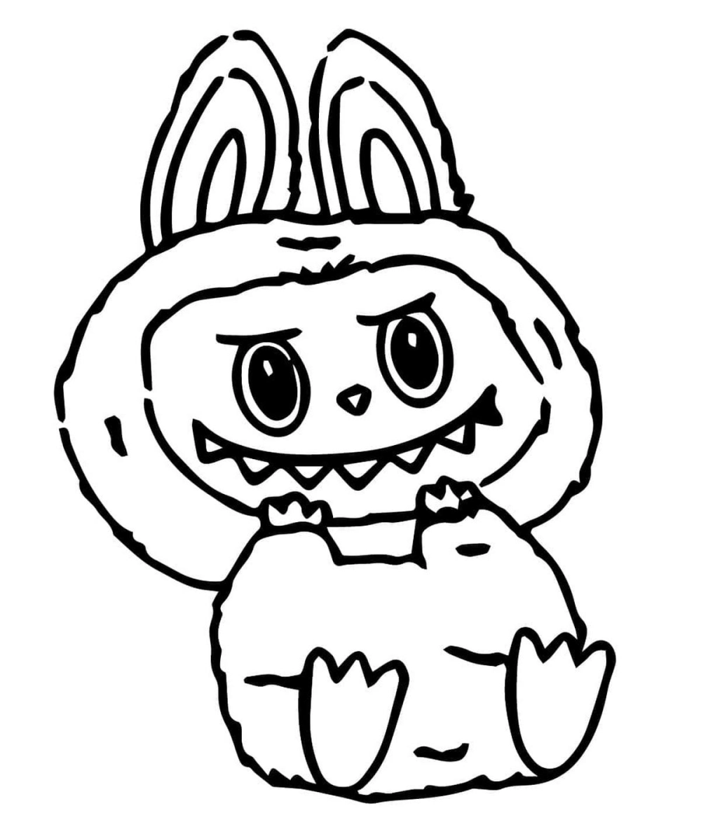 Tranh tô màu Labubu chibi bé nào cũng thích