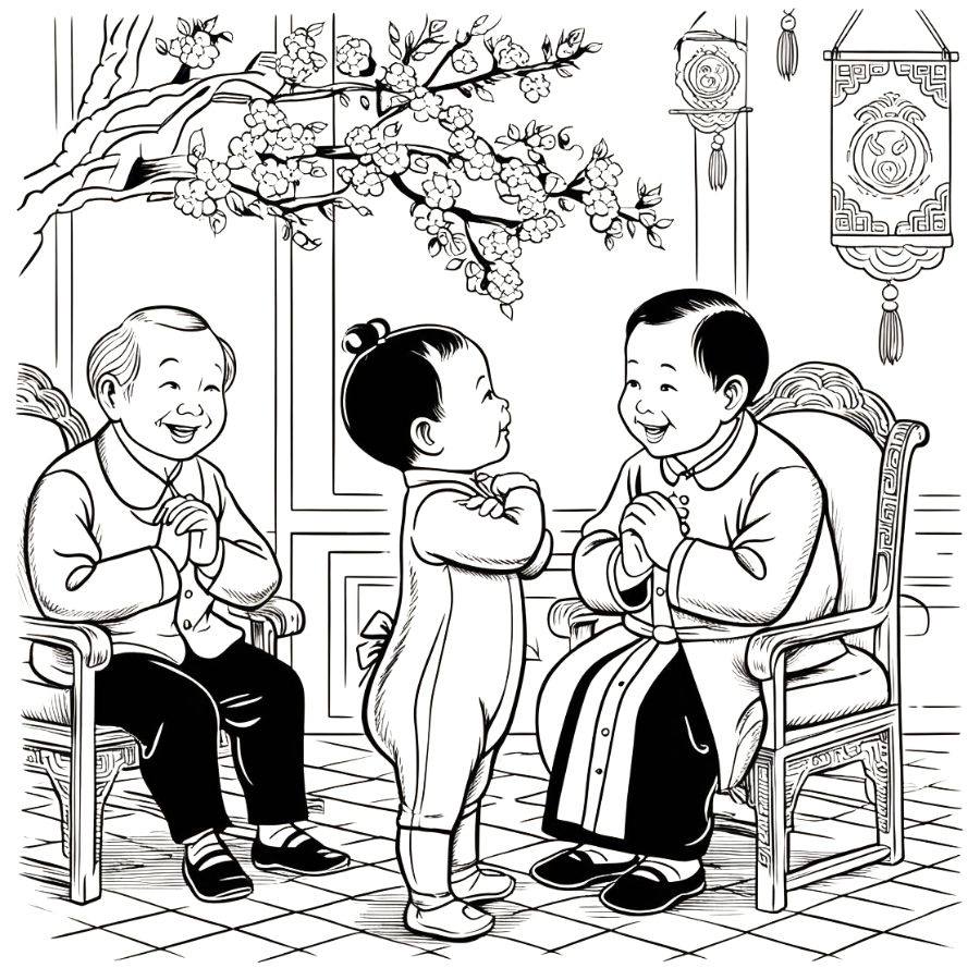 Vẽ tranh ngày Tết quê em đẹp nhất với hình ảnh sinh động