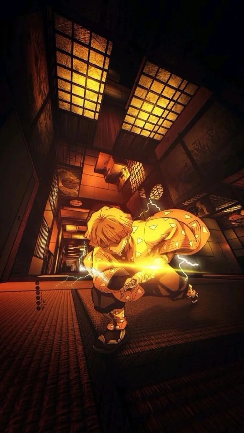 Phong cách riêng của Zenitsu Agatsuma wallpaper