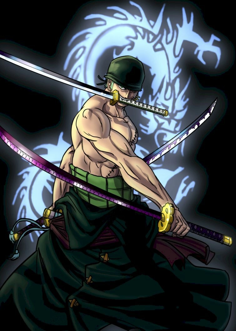 Hình nền ảnh Zoro cực ngầu với thần thái bất cần
