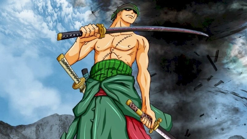 Hình nền Zoro Wano đậm chất chiến binh xứ Hoa Đăng