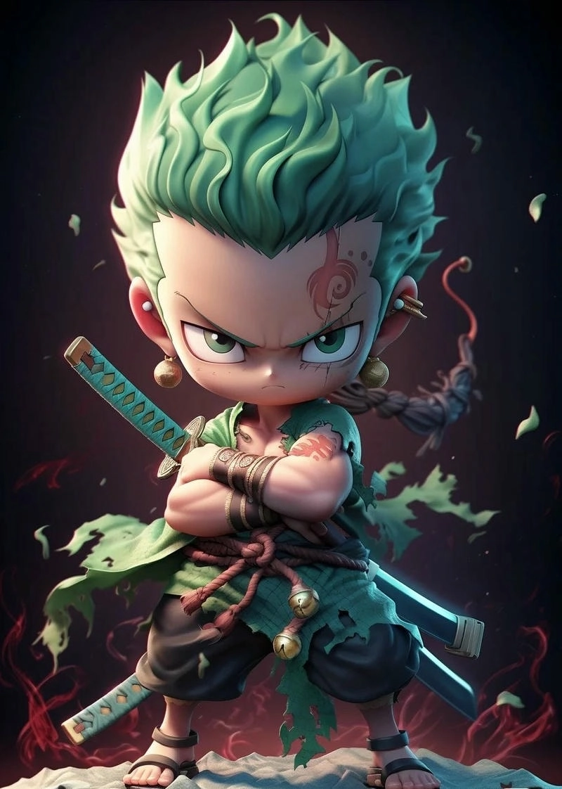Zoro avatar với ánh mắt sắc lạnh khiến đối thủ e dè